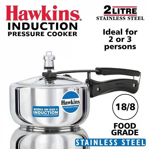 Hawkins Stainless Steel Pressure Cooker 2 Liter