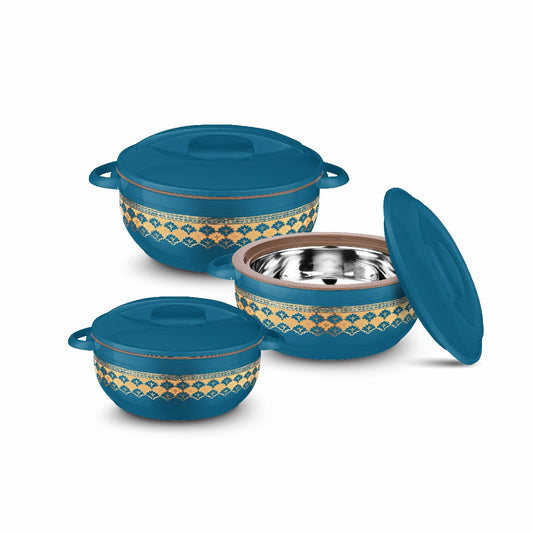 Celebrity Food Warmer Hot Pot Set Insulated Casseroles Super Grand 3.5, 5.5, 7.5 Liter