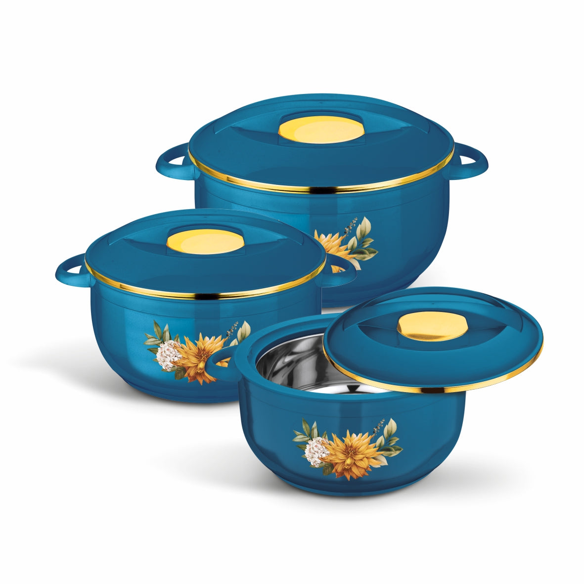 Nova Food Warmer Hot Pot Set Insulated Casseroles Super Grand 3.5, 5.5, 7.5 Liter